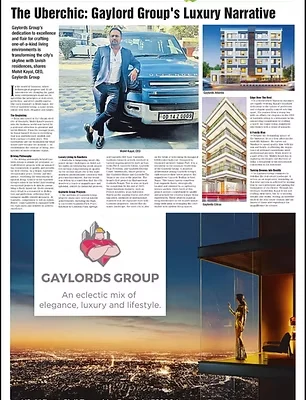 The Times of India magazine featuring Gaylords Group